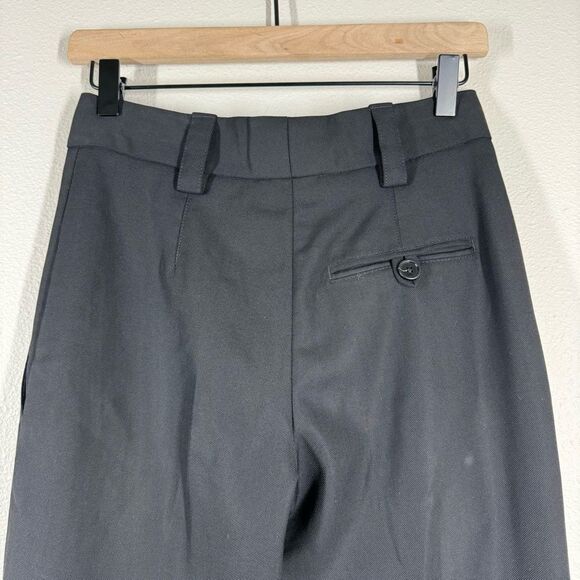 Acne Studios 'Trea Struct Wo' Cropped Wool Trousers Black Size EU 32 160 XS - Picture 5 of 9